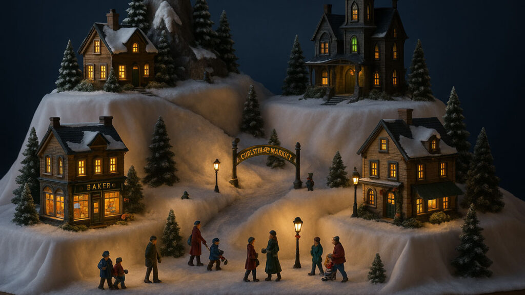 How to Layer Heights in Your Holiday Village Display