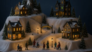 How to Layer Heights in Your Holiday Village Display