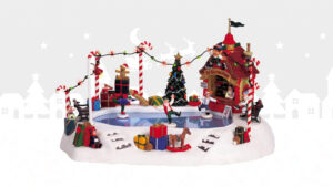 Lemax Elf Skating Pond #66401