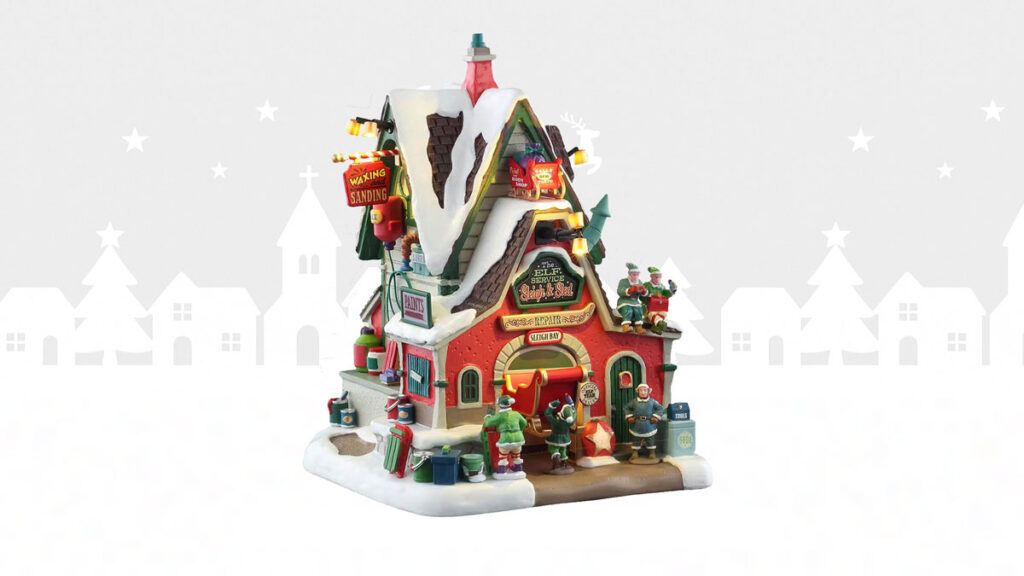Lemax Elf Service Sleigh & Sled Repair