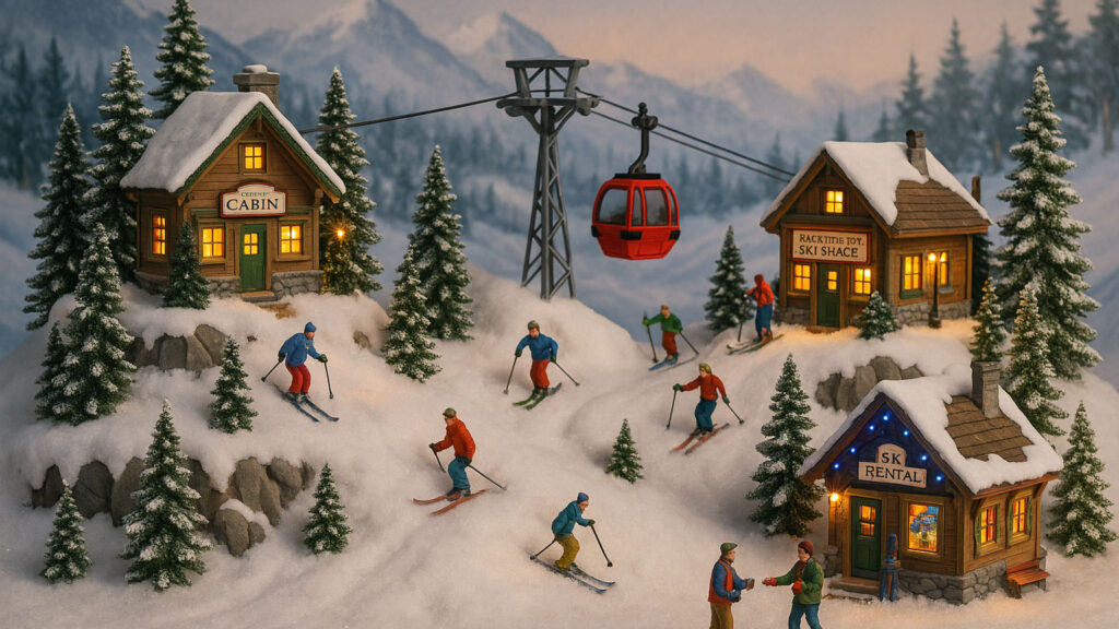 How to Set Up a Ski Resort Display Using Vail Village Sets